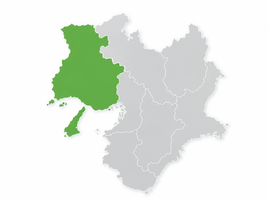 兵庫県を中心とした近畿圏の対応エリアを示す地図